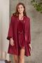 Lace Velvet Jumpsuit & Dressing Gown Set - 4800