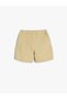 Cotton Shorts with Flap Pockets and Tie Waist - 2