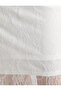 Midi Lace Skirt Asymmetrical Cut - 7