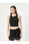 Sports Half Tank with Round Collar Print Detail - 3