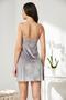 Velvet Satin Lace Women's Nightgown and Dressing Gown Set - 4045 Royal - 7