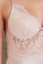 Satin Lace Women's Nightgown and Dressing Gown Set - 4490 Powder - 7