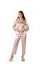 Satin Nightgown Dressing Gown Pajama Set Shorts Set 6 Piece Bridal Dowry Set - 6960 - 4