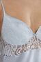 Satin Lace Women's Nightgown and Dressing Gown Set - 4075 Mist - 7