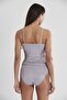 Combed Cotton Athlete Panties Women's Underwear Set - 391 Royal - 4