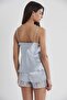 Satin Lace Shorts - Babydoll Set - 445 Mist - 3