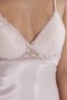 Satin Lace Women's Nightgown and Dressing Gown Set - 4285 Powder - 5