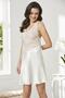 Satin Lace Women's Nightgown - 850 Ecru - 2