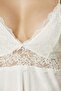 Velvet Satin Women's Nightgown - 845 Ecru - 3