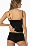 Combed Cotton Athlete Panties Women's Underwear Set - 361 Black - 3