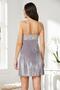 Velvet Satin Women's Nightgown - 845 Royal - 4