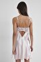 Satin Lace Women's Nightgown - 665 Powder - 3