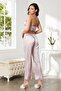 Satin 3-Piece Women's Pajama Set - 2075 Rose - 6