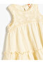 Sleeveless Cotton Dress with Eyelet Embroidery Detail - 3