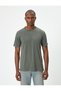 Basic T-Shirt Slim Fit Short Sleeve Crew Neck - 3