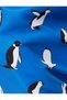 Oversize Swim Shorts Short Penguin Patterned Tie Waist - 6