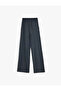 5Wkg40203Ak 7S2 Navy Blue Striped Girls' Jersey Pants - 2