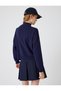 Half Zipper Sweater Long Sleeve Viscose Blend Off Shoulder - 4