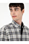 Gray Plaid Regular Fit Long Sleeve Shirt 50292888-Vr024 - 2