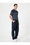 Polo Collar Knitwear T-Shirt Short Sleeve Textured Hip Length Regular Fit - 2