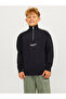 Jorvesterbro Sweat Quarter Zip Noos Jnr 12242475   - Black