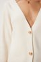 Women's Ecru V-Neck Stylish Buttoned Knitwear Cardigan Mt00155 - 3