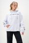 Women's Grimelange Hooded Front and Sleeves Embroidered 3 Thread Raised Sweatshirt Alc-X13077 - 4