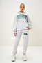 Women's Grimelange Hooded Kangaroo Pocket Sweatshirt and Elastic Cuffed Sweatpants Set Alc-X13096 - 2