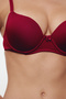 Red Cotton Ribbon/ Bowknot Push up Rope Strap Knitted Underwear Set Tedaw25Cc00001 - 3