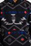 Siyah Unısex Oversize/Geniş Kesim Desenli Şerpa Polar/Peluş Kapüşonlu Sweatshirt TMNAW25SW00147 - 4