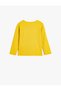 T-Shirt Long Sleeve Crew Neck Camisole With Lion Embroidery Detail Cotton - 2