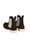 حذاء رجالي من الجلد الطبيعي باللون الأسود والبيج - 5
