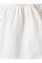 Poplin V-Neck Blouse - Balloon Sleeve, Tie Detail and Flounce - 6