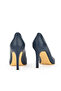 , Women's Genuine Leather Heeled Shoes 1431030Z4292 Navy Blue - 3