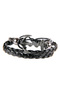 Adjustable Size Leather Unisex Bracelet Bundle with String Detail - 3