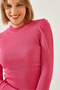 Women's Fuchsia Princess Sleeve Ribbed Blouse 2111 60351109 - 4