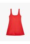 Sports Tights Dress Mini Strap U Neck Slim Fit Back Detail - 6