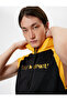 Sports Athlete Oversize Sleeveless Hoodie with Slogan Print