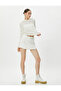 Openwork Hooded Long Sleeve Crop T-Shirt - 2