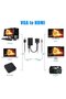 Vga to HDMI Converter Cable Vga Female HDMI Male with Audio Output - 5
