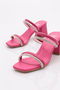 Women's Heeled Slippers Fuchsia - 4