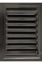 Black Aluminum Bathroom Wc Shutter and Grille 50 X 50 cm - 2
