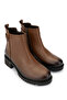 Women's Genuine Leather Tan Casual Boots - 2