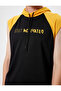 Sports Athlete Oversize Sleeveless Hoodie with Slogan Print - 5