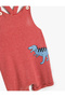 Overalls Salopet with Dinosaur Detail and Adjustable Straps - 3