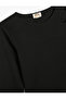 Blouse with Long Sleeves, Round Neck and Window Detail - 3