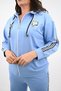 Women's Large Size Metal Accessory Detailed Tracksuit Set 8150-25 - 7
