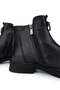 Women's Genuine Leather Black Leather Casual Boots - 4