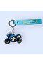 Kawasaki Blue Motor, 3D Keychain with Motorcycle Figure - 2
