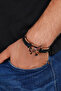 Adjustable Size Leather Unisex Bracelet Bundle with String Detail - 2
